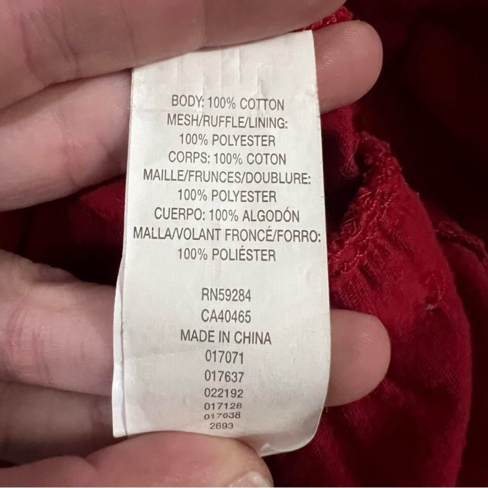 The Children’s Place Red Christmas Holiday Sparkle Dress Size 4T - Picture 4 of 5